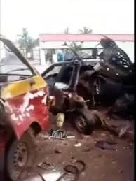 Many Injured As CNG Powered Vehicle Explodes In Edo